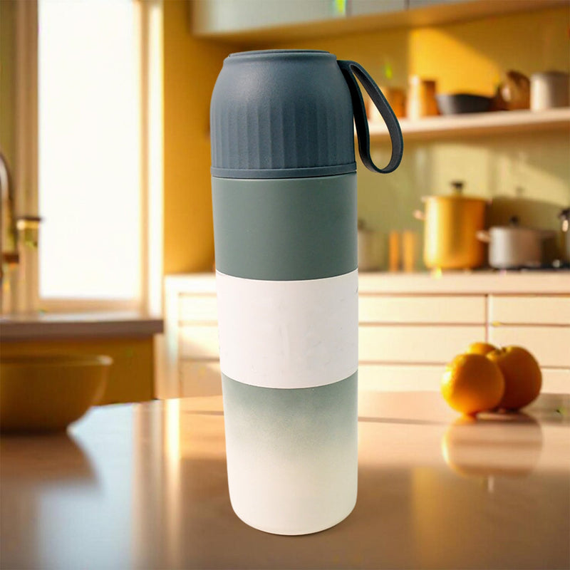 Stainless Steel Water Bottles 500 ML Approx (Mix Design & Color / 1 Pc)