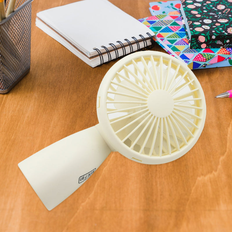 Mini Handheld Fan Portable Rechargeable Easy to Carry for Home Office  1 Pc