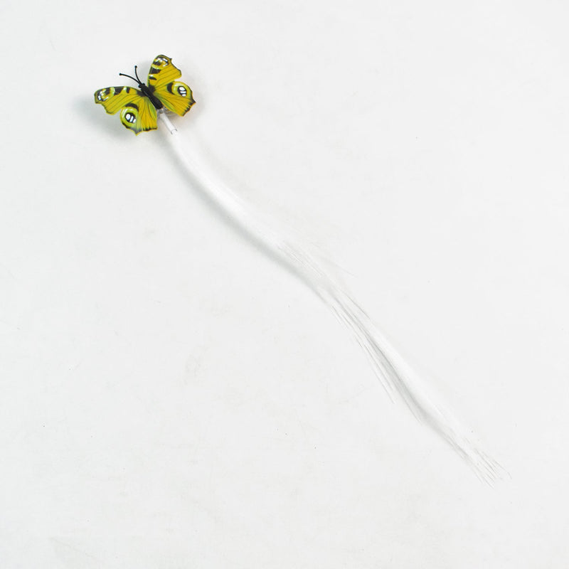 LED Butterfly Hair Braid Clip (Mix Color, 1 Pc)