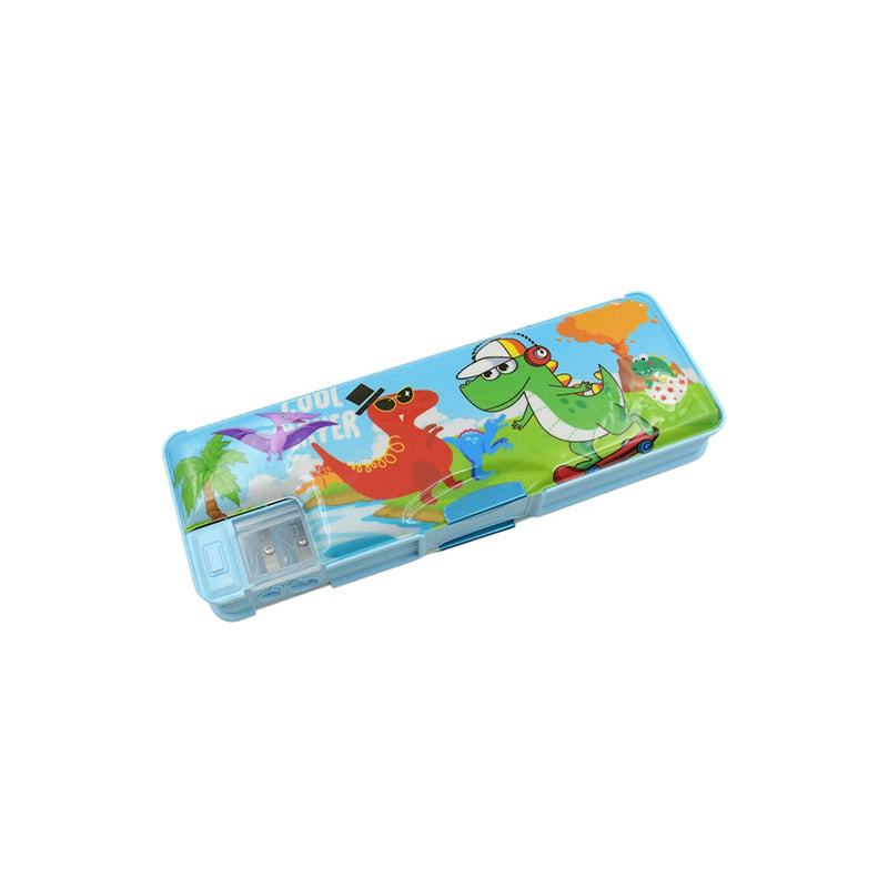 Plastic Multipurpose Compass Box (1 Pc, Mix Design)