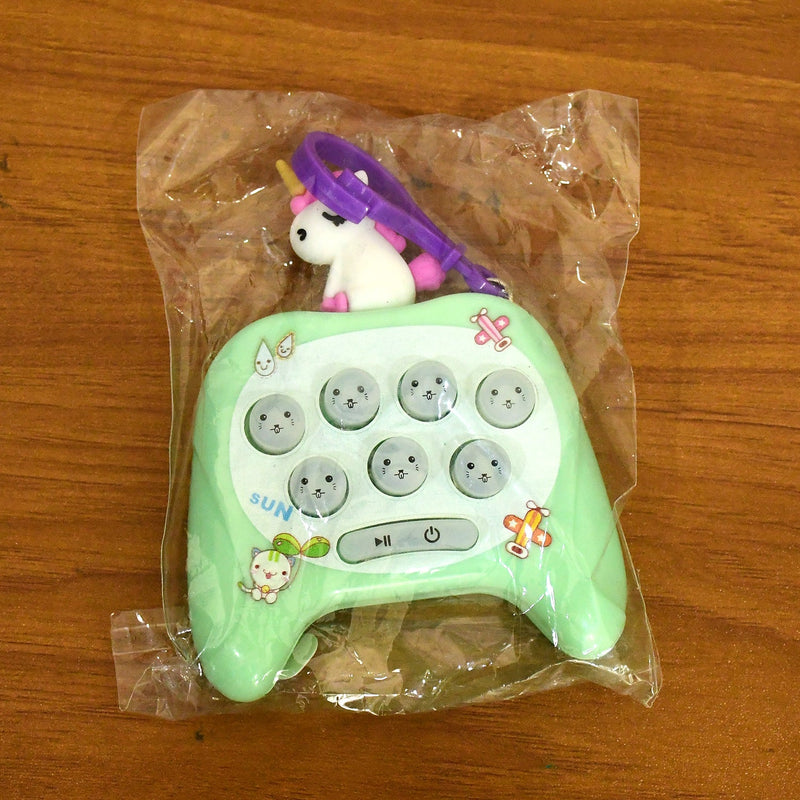 Cartoon Push-Button Musical Keychain Toy - (1 Pc)