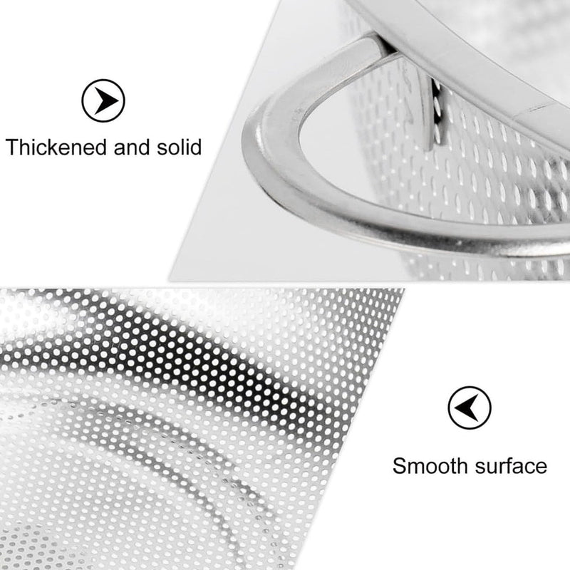 Stainless Steel Rice Vegetables Washing Bowl Strainer Collapsible Strainer.