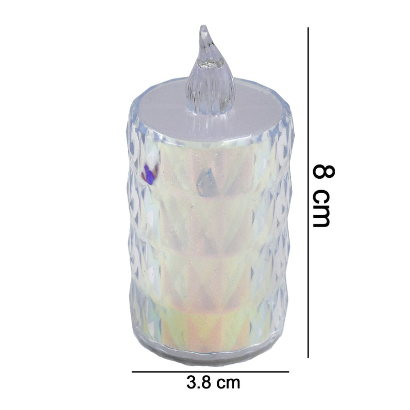 24 Pc Flameless and Smokeless Decorative Melting Candles LED Tea Light, Diwali