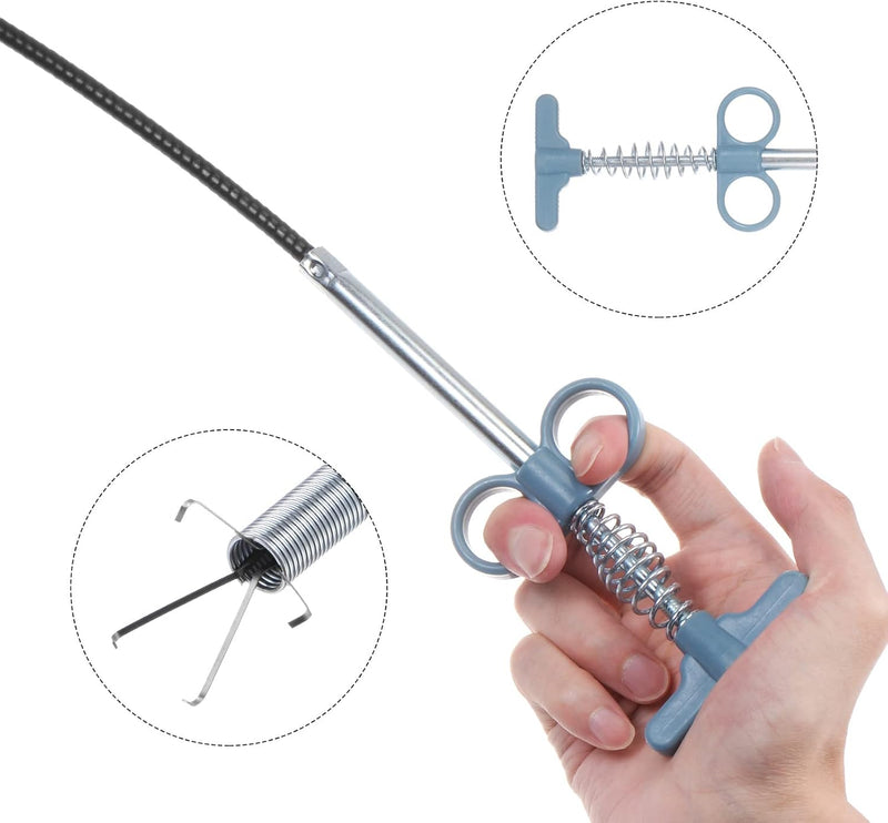 Flexible Spring Drain Cleaning Tool with Hand Grip (1 Pc / 57 Cm)