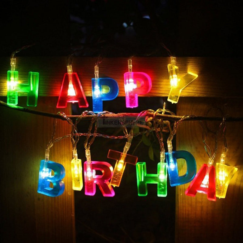 Decoratives 13 LED Letter Battery Operated String Lights
