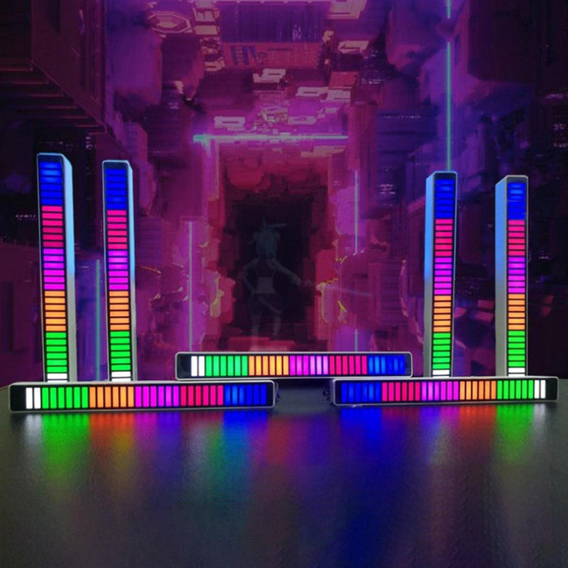RGB Rhythm Lights 32 Color Voice-Activated LED Ambient Light for Car & Home