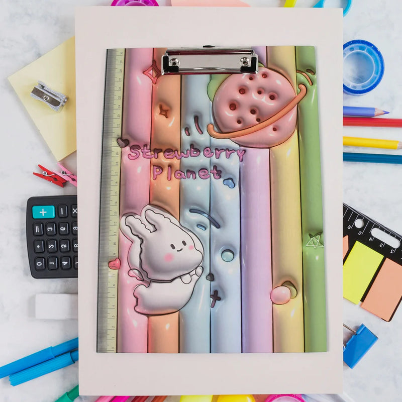 Wooden Paper Clipboard Writing Pad With Clip (31x22 Cm)