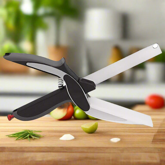 Stainless Steel 4 In 1 Clever Cutter Black