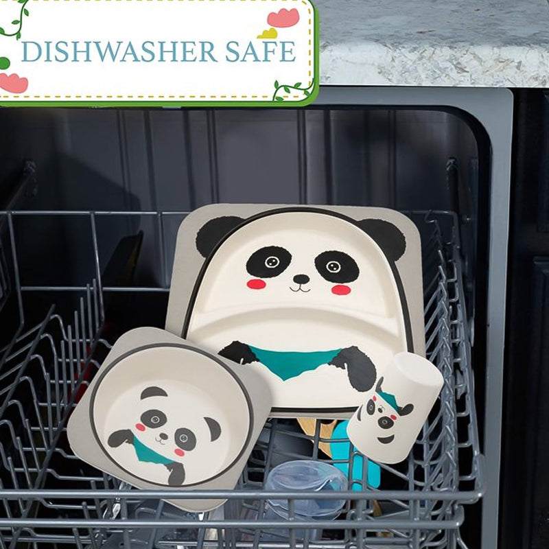 Eco Panda Kids Dining Set – BPA-Free & Reusable