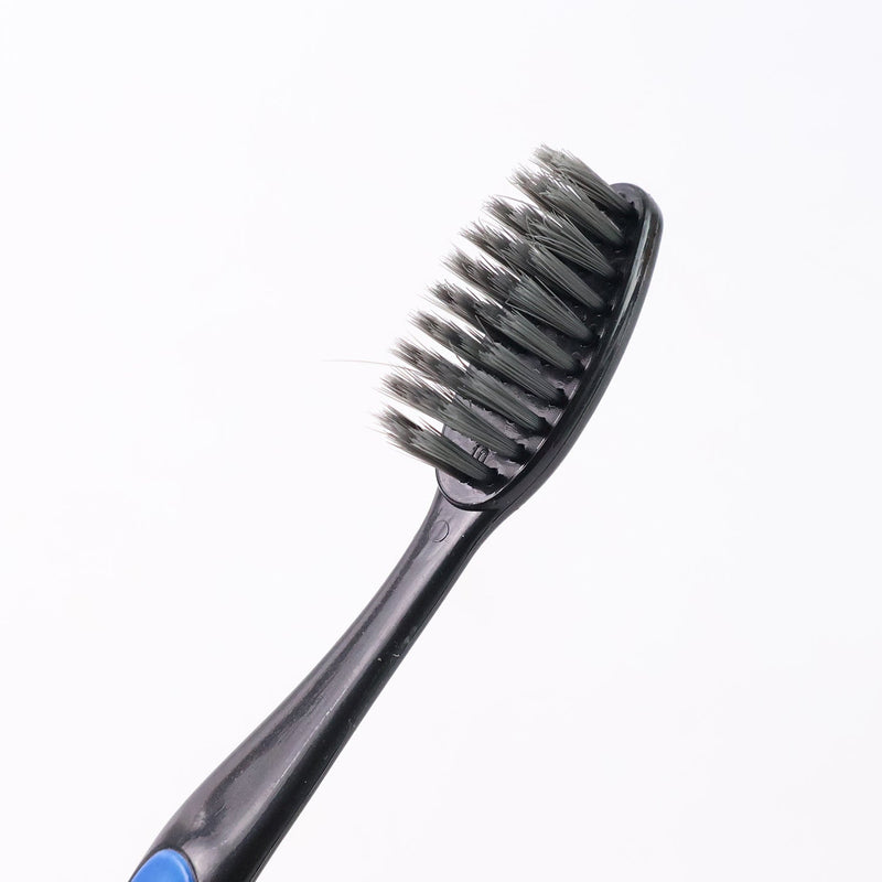 Soft Toothbrush with Plastic Round Box for Adults & Kids (Set of 10 Pcs)