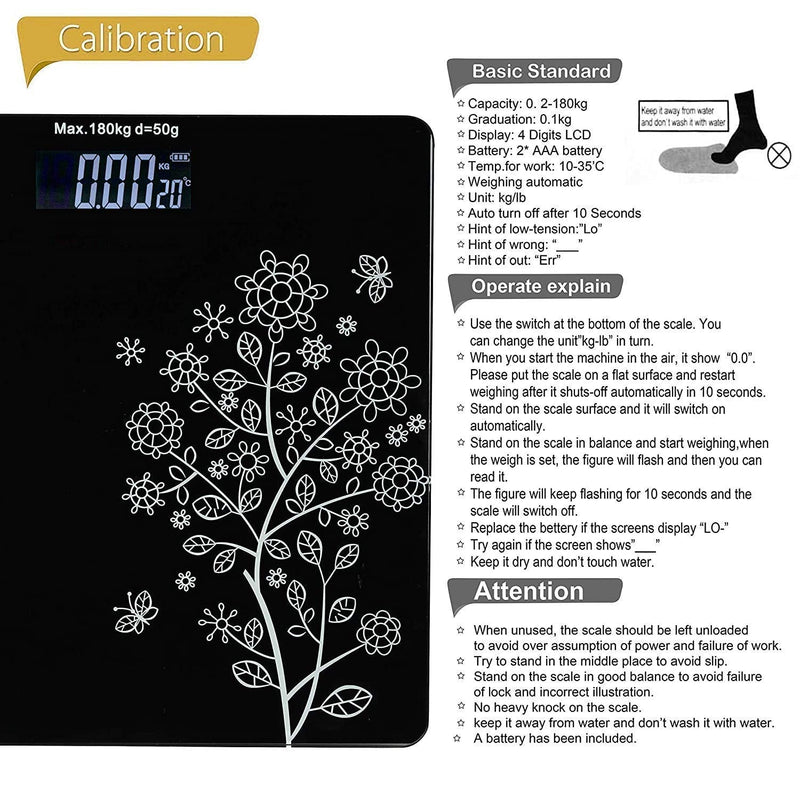 Durable bathroom scale ideal for home and commercial use.