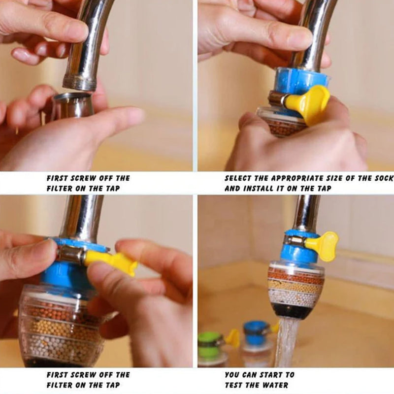 Water Faucet Clean Purifier Filter Cartridge Water Tap  Six Layer