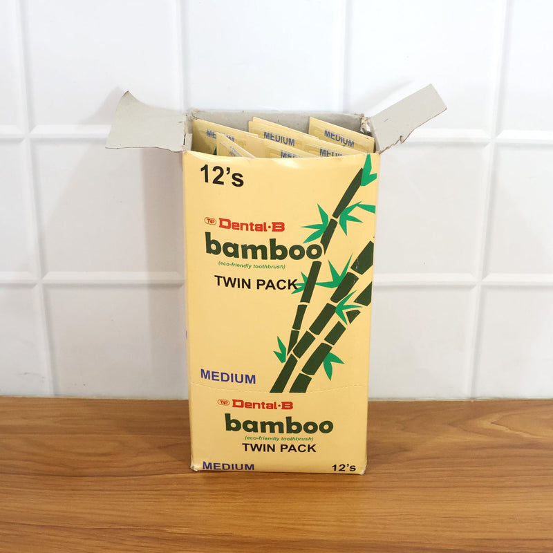 Eco-Friendly Bamboo Toothbrush Twin Pack (12 Packets × 24 Pieces)