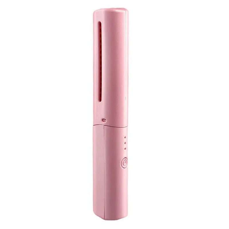 Rechargeable Mini Hair Straightener,  Three Temperature Adjustments Flat Iron Comb (1 Pc)