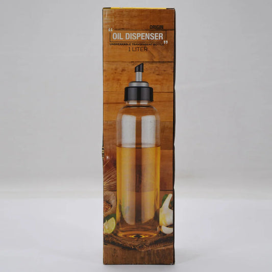 Oil Dispenser / Transparent Plastic Oil Bottle (1 Ltr)