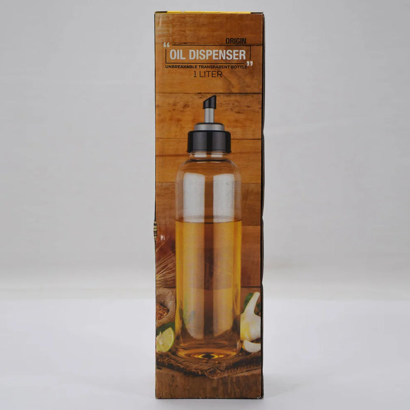 Oil Dispenser / Transparent Plastic Oil Bottle (1 Ltr)