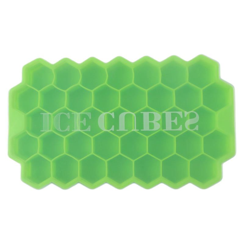 Premium Honeycomb Silicone Ice Cube Tray With Lid (1 Pc)