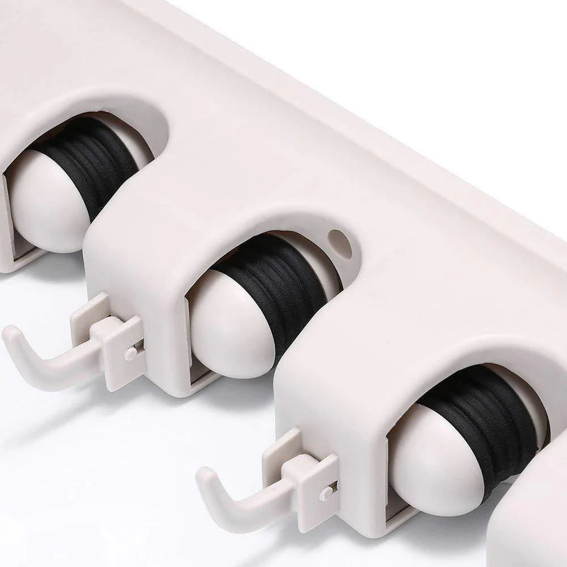 3-layer Mop And Broom Holder, Wall Mounted