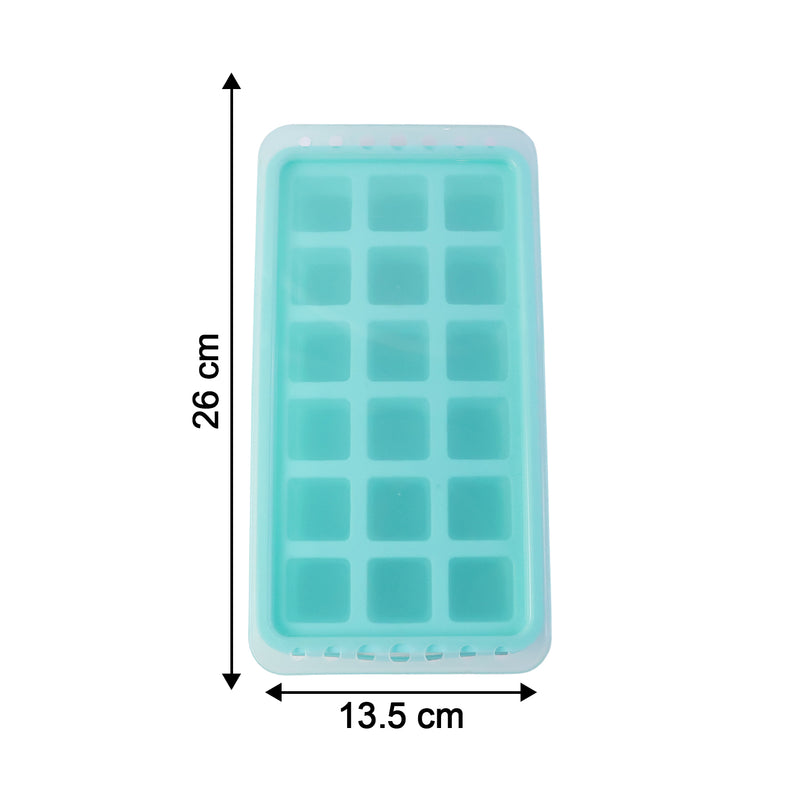 Premium 18grid Pop Up Ice Tray With Lid (1 Pc)