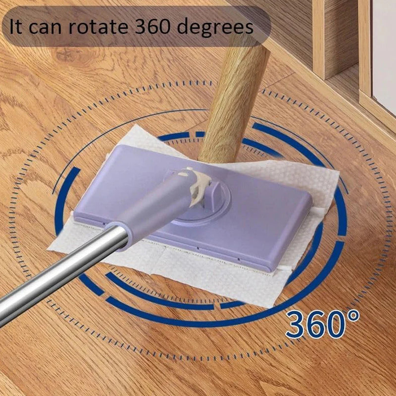 Mini Mop With Push & Pull Cloth Changing Handle