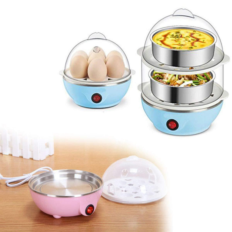 2 Layer 14 Egg Cooker Boilers / Steamer