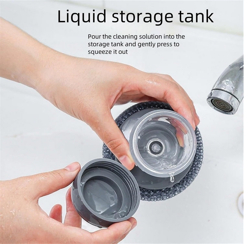 Handheld Soap Dispenser with Scrub (1 Set)