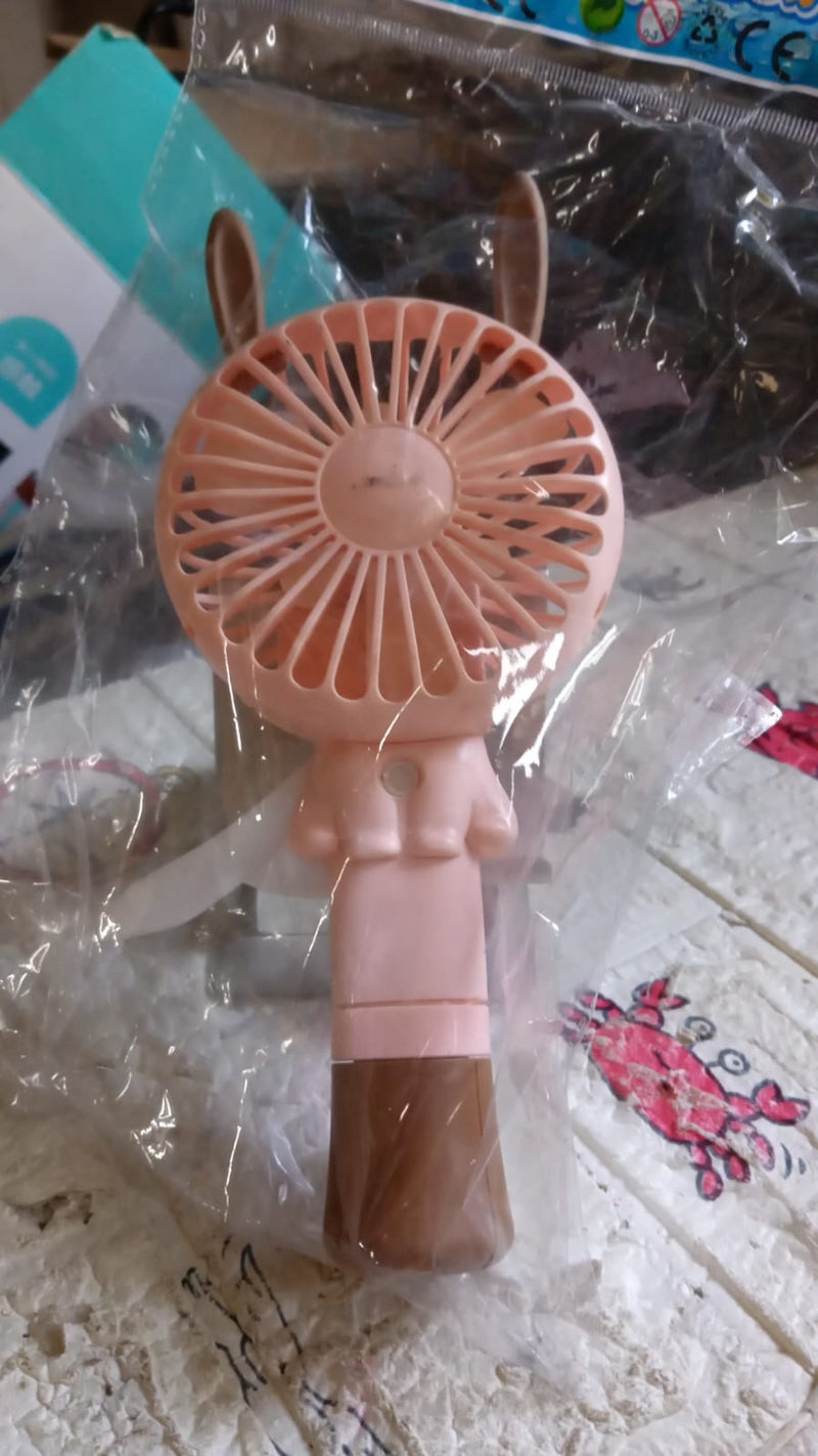 Portable Small Fan Handheld  Without Battery & USB Cable Hand Press Fan (1 Pc)