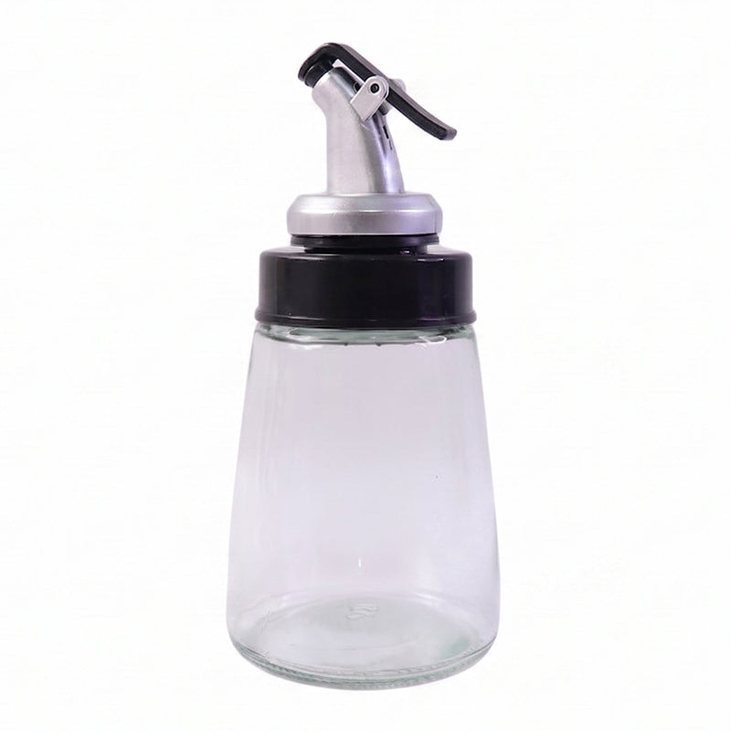 Glass Oil Dispenser Bottle  No-drip Spout 170 Ml Capacity