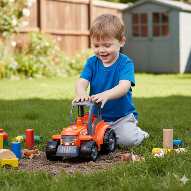 Funwoods Kids Friction Powered Tractor Toy - (1 Pc)