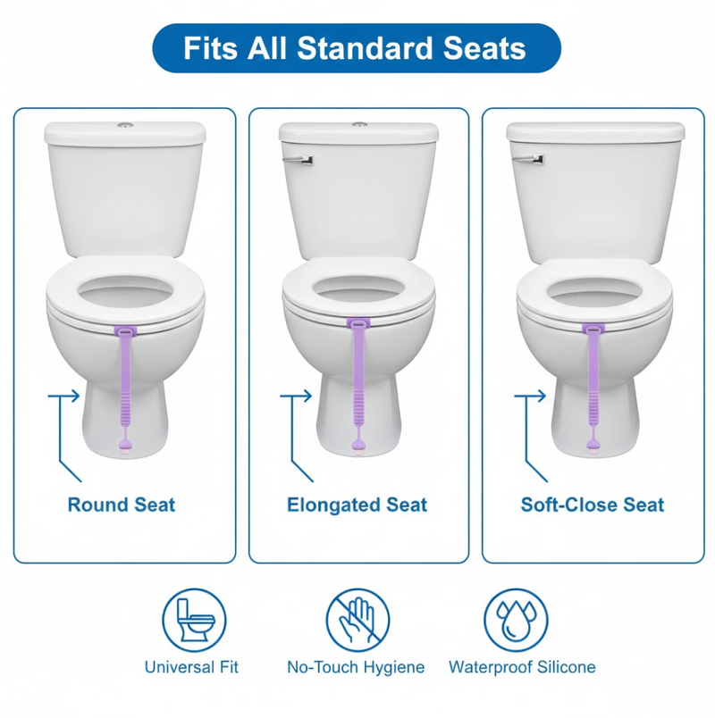 Silicone Toilet Seat Lifter Band (1 Pc)