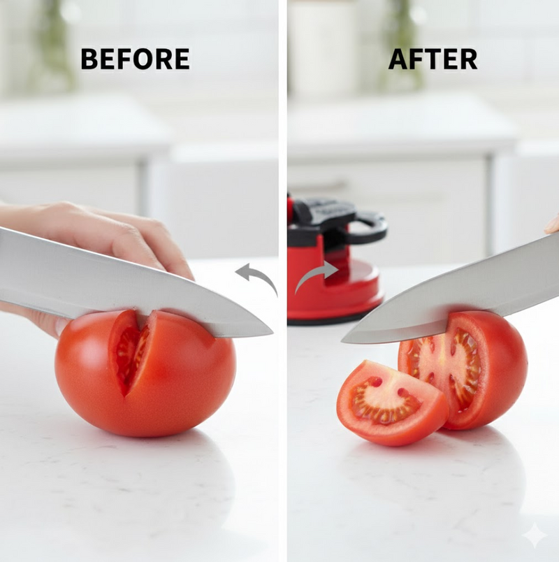 Manual Mini Knife Sharpener  for Steel and Ceramic Knives