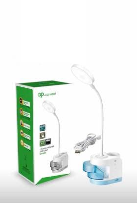 Rechargeable Desk Lamp With Pen Holder & Touch Switch (1200mAh)