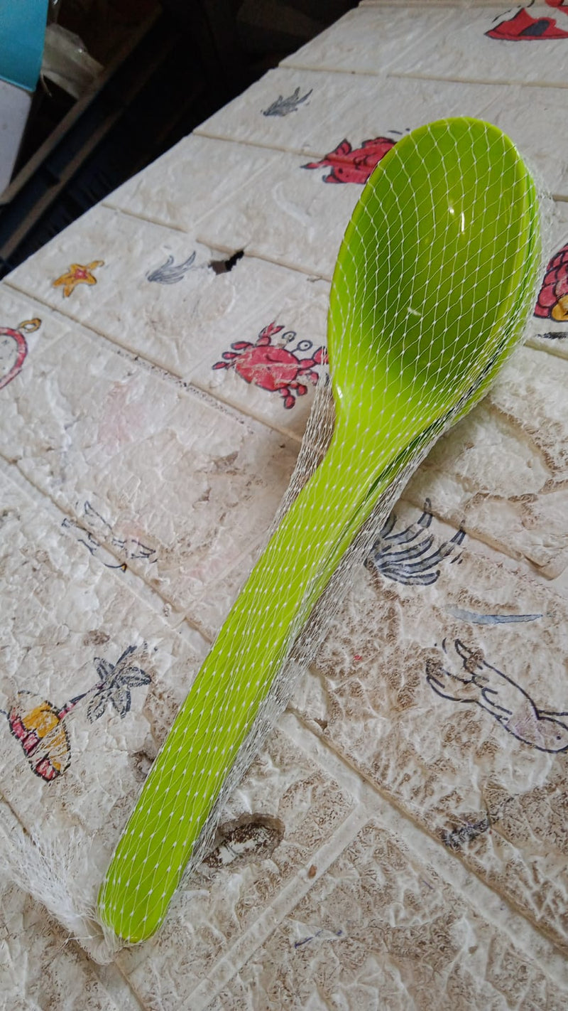 Plastic Kitchen Ladle for Frying, Curry & Serving Food (2 Pc Set)