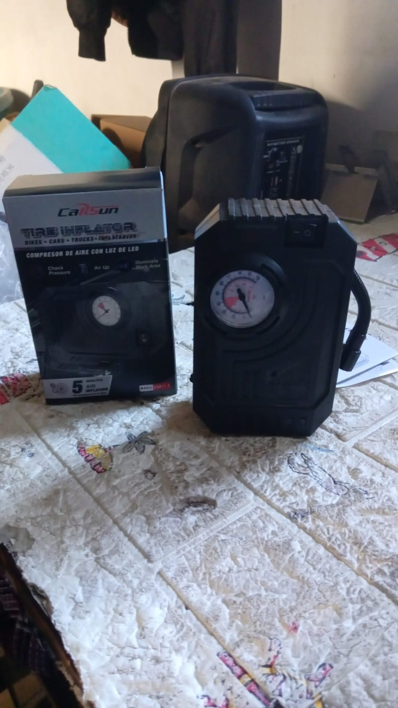 Tire Inflator Portable Air Compressor 12V Small Air Pump for Car Tires Bicycle Bike