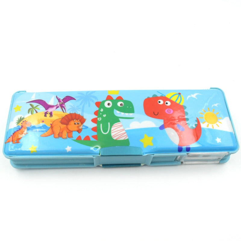 Plastic Multipurpose Compass Box (1 Pc, Mix Design)