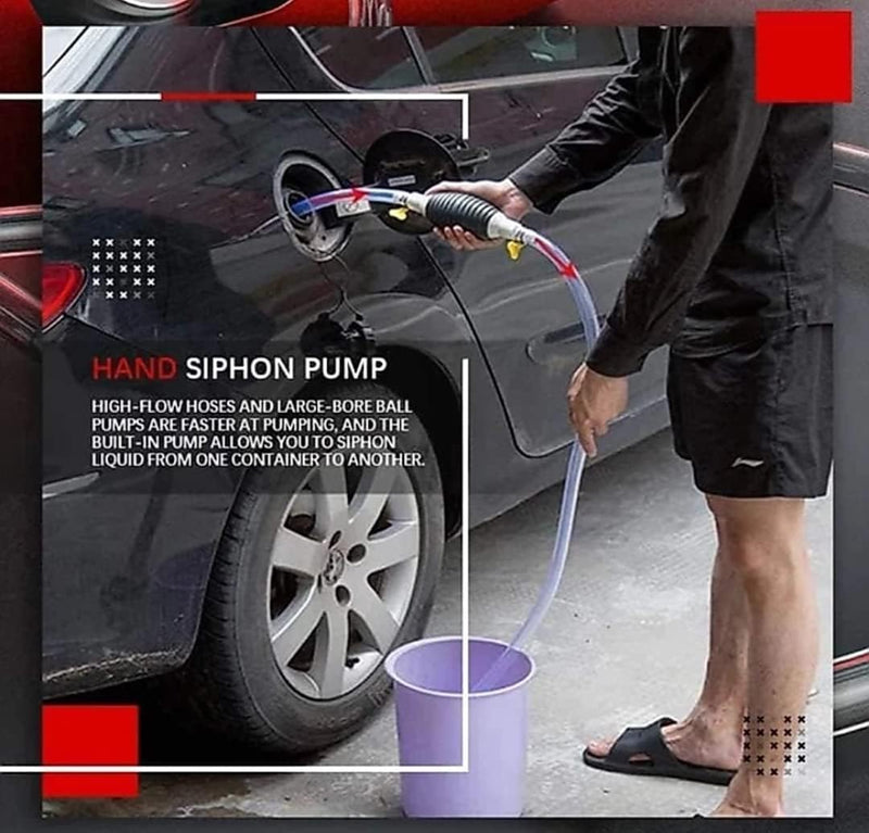 Fuel Transfer Pump Kit High Flow, Portable For Petrol, Diesel, Oil