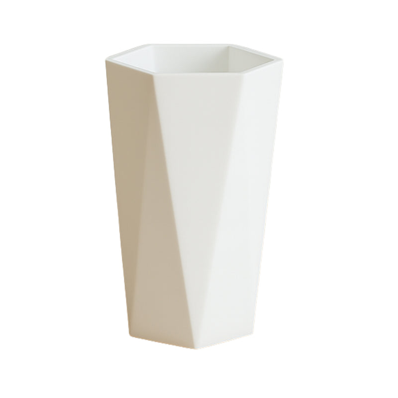 Modern Geometric Hexagon Plastic Flower Vase