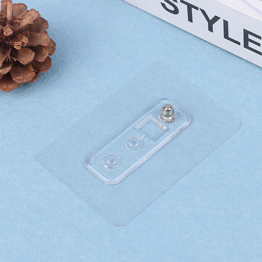 Adhesive Plastic Wall Hook Self Stick Hanger Strong Hold Storage (1 Pc)