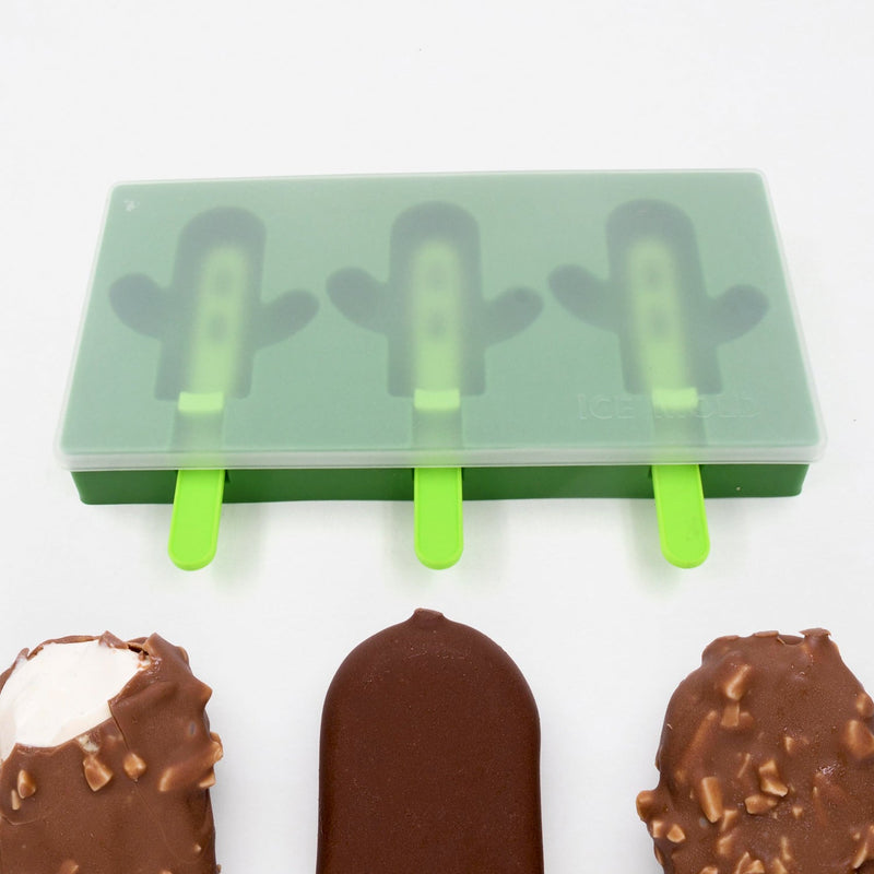 Cactus Shape Ice Cream Mould Homemade Ice Molds for DIY Summer Food Kitchen Tools 1 Pc