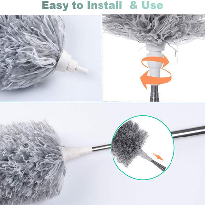 Microfiber Duster With 100 Inches Extendable Handle Pole