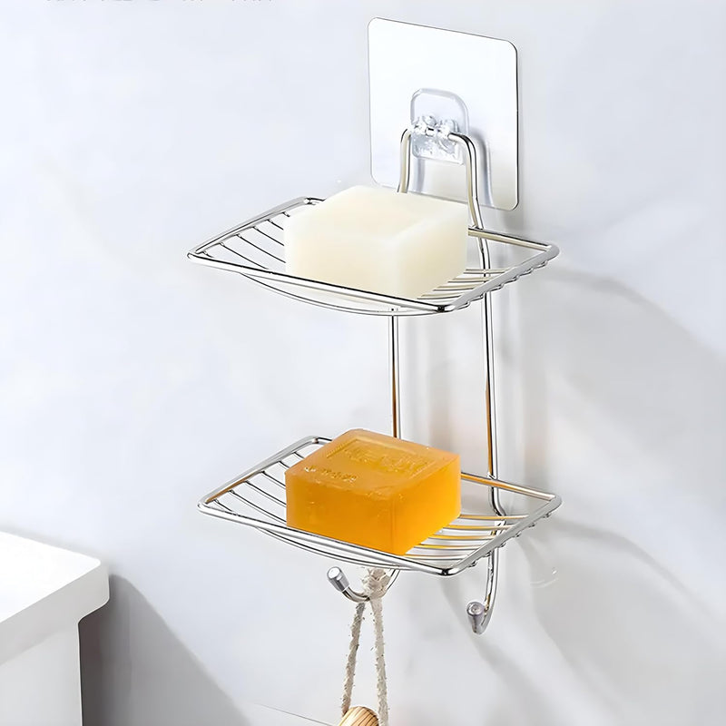 Heavy Duty Self Adhesive Wall Hook Punch Free Holder For Kitchen Bathroom (1 Pc)
