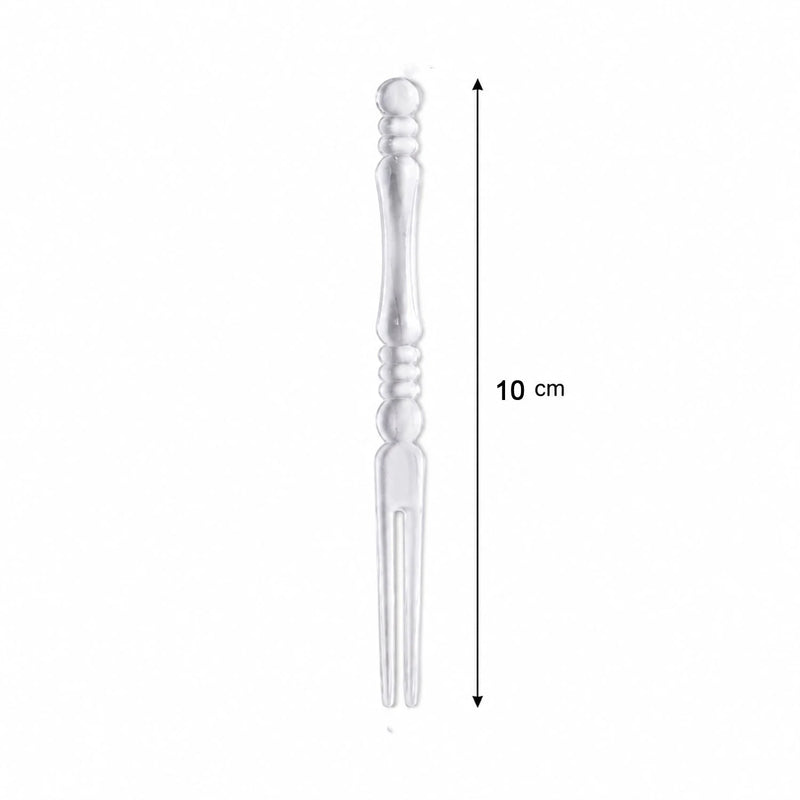 Mini Disposable Plastic Fruit Fork For Parties Snacks And Desserts (1 Pack)
