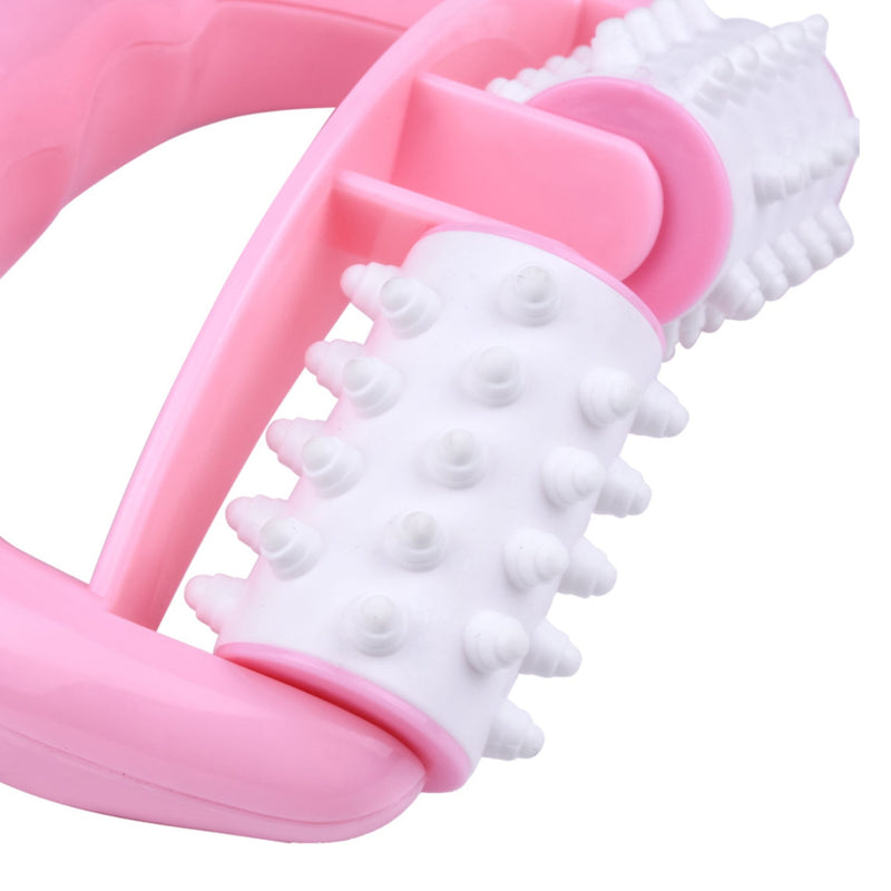 Plastic Massage Roller - 2-Roller Manual Design for Cellulite & Muscle Pain Relief