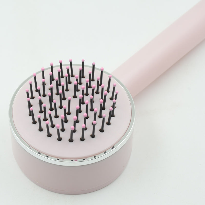 Massage Comb With Long Handle, Detangling Self-cleaning Hair Brush