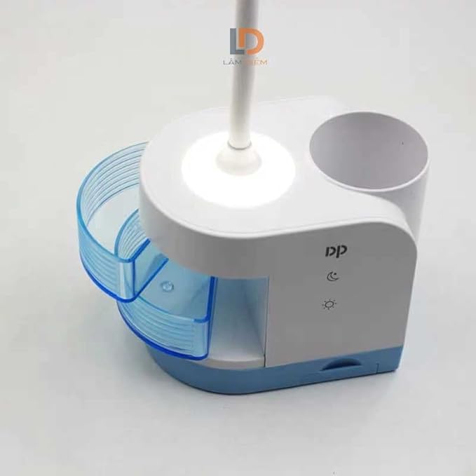 Rechargeable Desk Lamp With Pen Holder & Touch Switch (1200mAh)