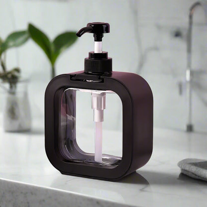 Snap Sink Dispenser Plastic Clear Empty Pump Lotion Bottles Random Colour (1 Set)