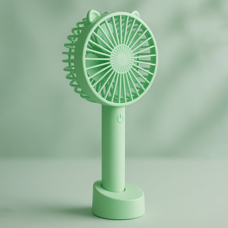 Portable Classic Hand Fan 3-Speed Table Fan for Office School Home Use