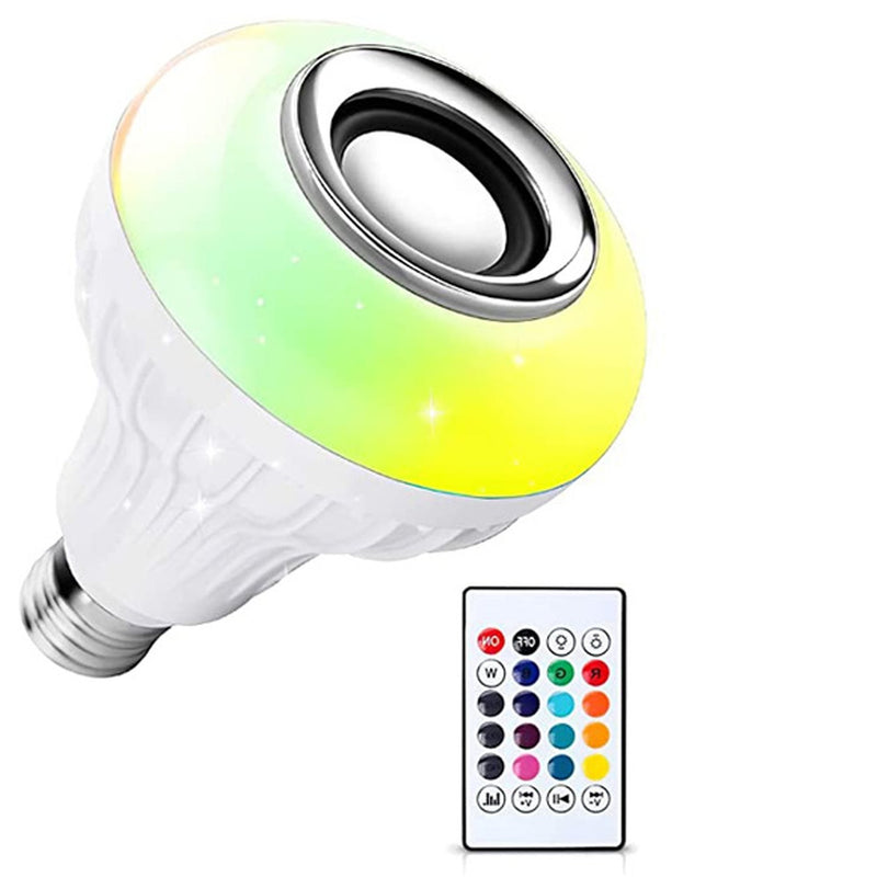 LED Bulb With Remote Controller & Bluetooth Sensor (12w)