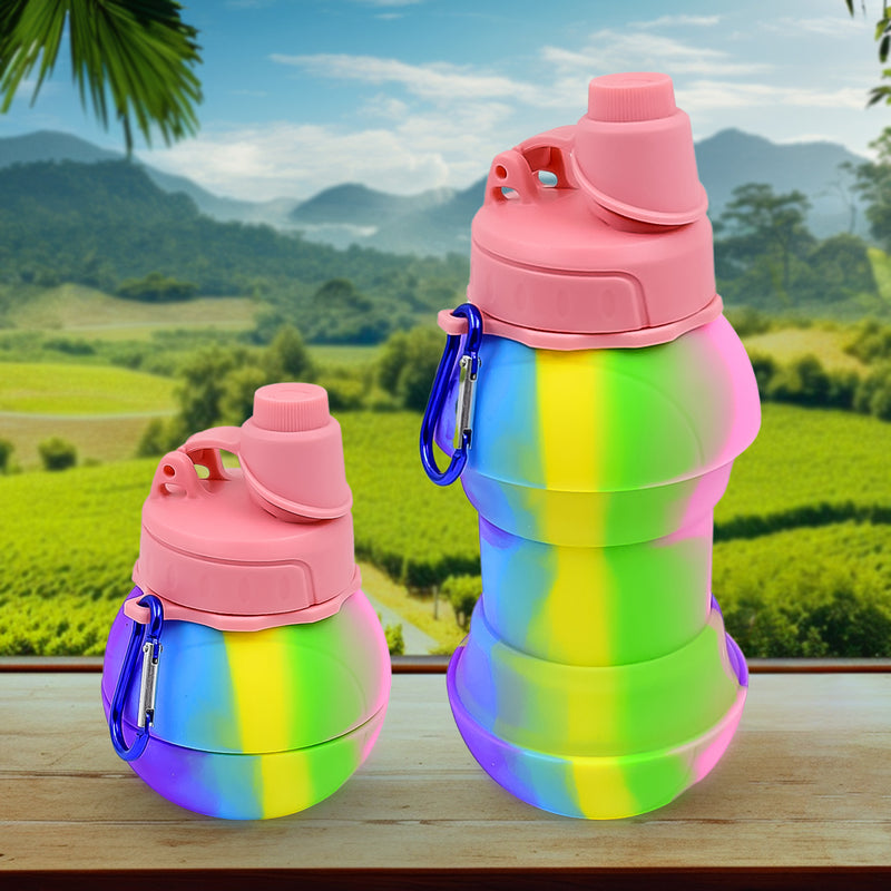 Flexible / Collapsible Silicone Water Bottle (260 ml)