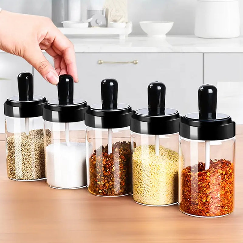 Multipurpose Spice Box Glass Jars (1 Pc)